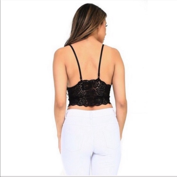 Black Lace Bralette - Picture 4 of 7